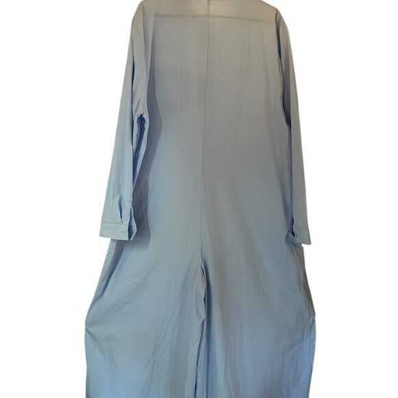 Chartou collection Long sleeve Jumpsuit size XXL White and Blue - Picture 2 of 6